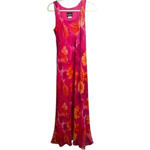 Positive Attitude size 10 pink floral maxi dress